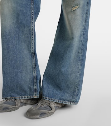 Jeans anchos 2021F con efecto desgastado | Acne Studios