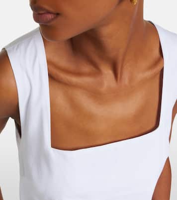 Shanice embroidered cotton minidress | Veronica Beard