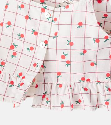 Salvia印花棉质府绸上衣 | Cozmo