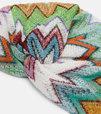 Haar-Accessoire aus Häkelstrick | Missoni