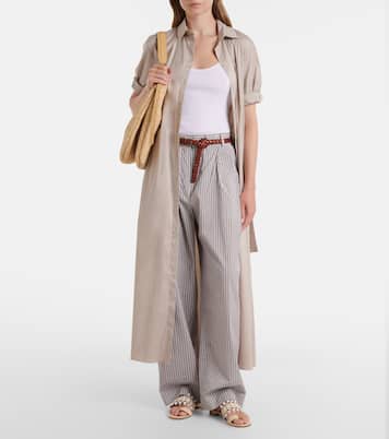 Brava raffia-trimmed leather sandals | Manolo Blahnik