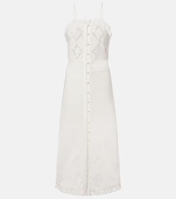 Nelsane cotton and linen midi dress | Isabel Marant