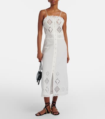 Nelsane cotton and linen midi dress | Isabel Marant