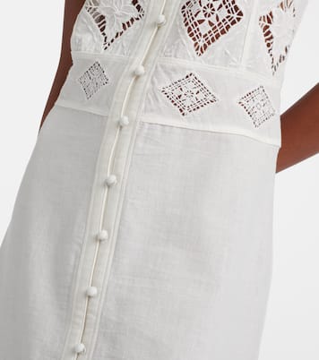 Nelsane cotton and linen midi dress | Isabel Marant