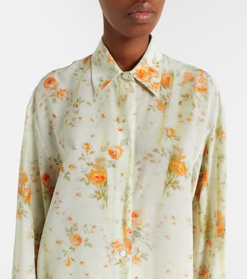 Oversized floral shirt | McQueen