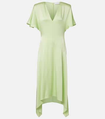 Envers satin midi dress | Stella McCartney