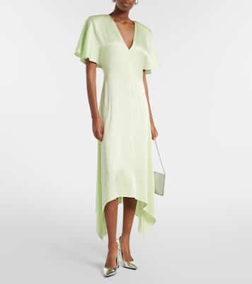 Envers satin midi dress | Stella McCartney