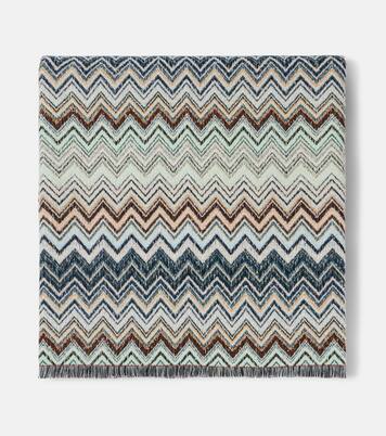 Forest cotton, wool and cashmere-blend throw | Missoni