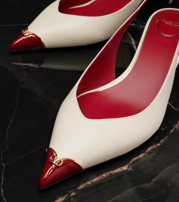 Slingback-Pumps Heartip aus Leder | Valentino Garavani