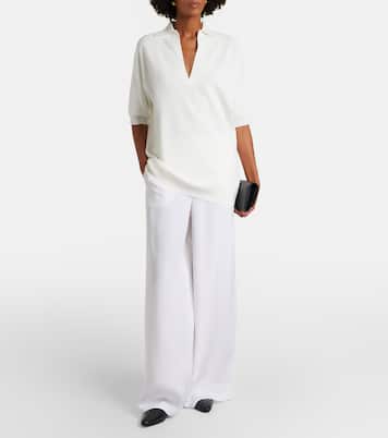 Pantalon ample en soie | Max Mara