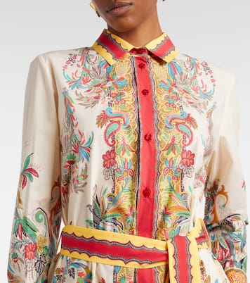 Paisley belted cotton shirt dress | Etro
