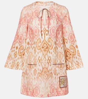 Vestido de playa Aster de lino estampado | Zimmermann