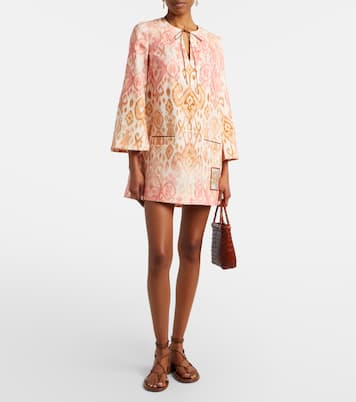 Vestido de playa Aster de lino estampado | Zimmermann