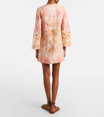 Vestido de playa Aster de lino estampado | Zimmermann