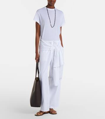 Tie-waist jersey top | Toteme