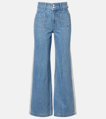 Taylor high-rise wide-leg jeans | Veronica Beard