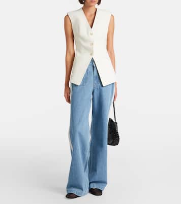 Taylor high-rise wide-leg jeans | Veronica Beard