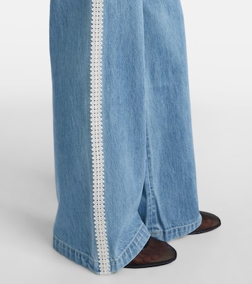 Taylor high-rise wide-leg jeans | Veronica Beard