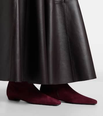 Ankle Boots aus Veloursleder | Proenza Schouler
