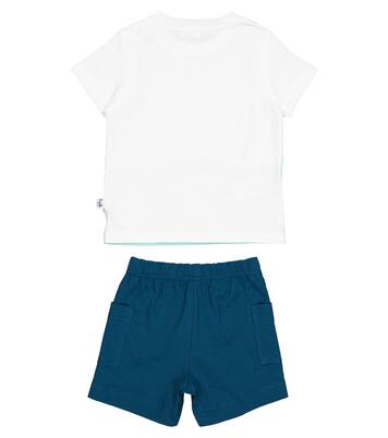 Baby棉质针织T恤和短裤套装 | Il Gufo