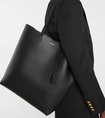 Shopping N/S leather tote bag | Saint Laurent