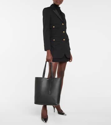 Shopping N/S leather tote bag | Saint Laurent