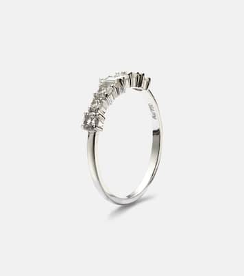Rivulet 18kt white gold ring with diamonds | Ileana Makri