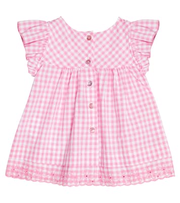 Baby - Abito in cotone a quadri | Monnalisa