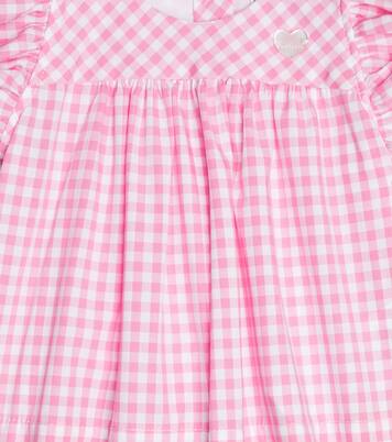 Baby - Abito in cotone a quadri | Monnalisa