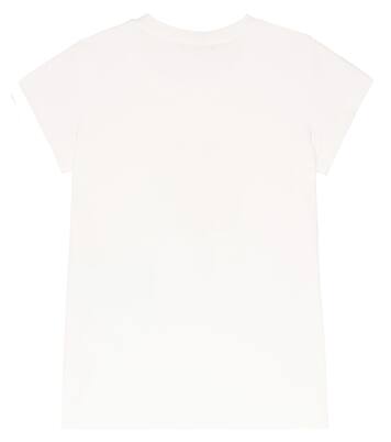 Embellished floral jersey T-shirt | Monnalisa