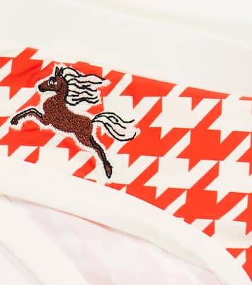 Culotte de bikini brodée à carreaux pied-de-poule | Mini Rodini