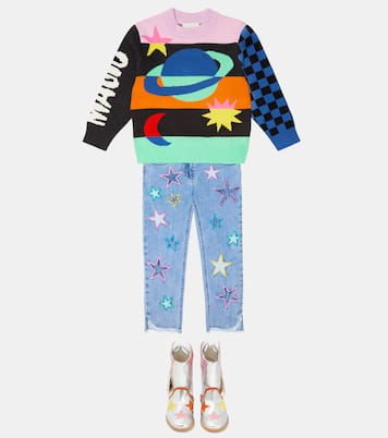 Jacquard cotton-blend sweater | Stella McCartney Kids