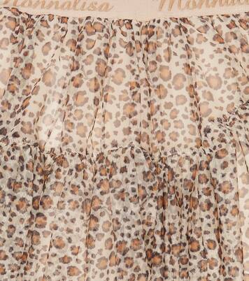 Jupe en tulle à motif léopard | Monnalisa