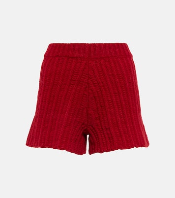 Ribbed-knit alpaca-blend shorts | Alanui