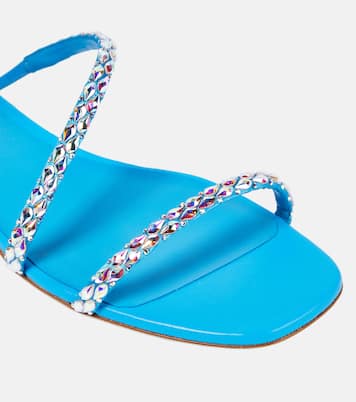 Verzierte Sandalen aus Satin | Rene Caovilla