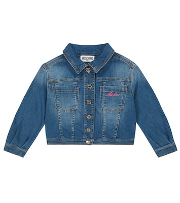 Embroidered denim jacket | Moschino Kids