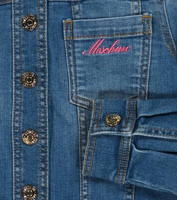 Embroidered denim jacket | Moschino Kids