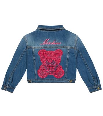 Embroidered denim jacket | Moschino Kids