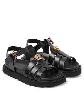 La Medusa leather sandals | Versace Kids