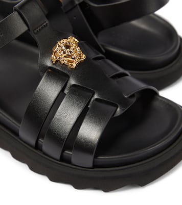 La Medusa leather sandals | Versace Kids