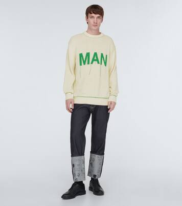 Junya Watanabe MAN jacquard silk sweater | Junya Watanabe