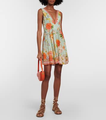 Verziertes Minikleid aus Seide | Camilla