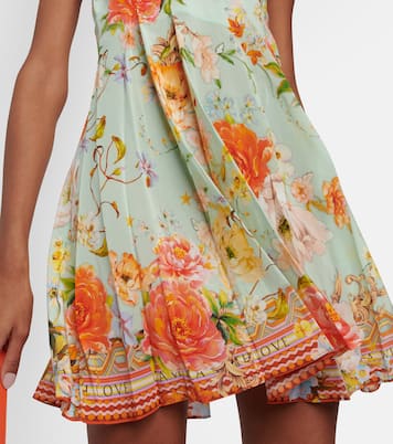 Verziertes Minikleid aus Seide | Camilla