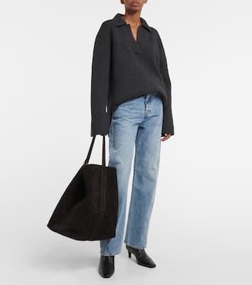 Suede tote bag | Toteme