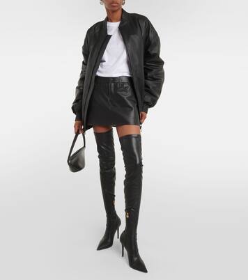 Minirock Micro aus Leder | Wardrobe.NYC