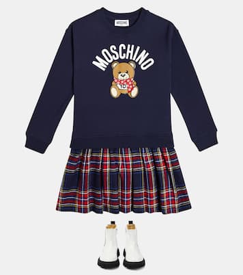 Logo patent leather boots | Moschino Kids