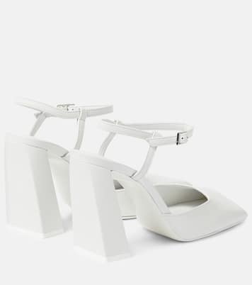 Escarpins Charlotte 95 en cuir | Amina Muaddi