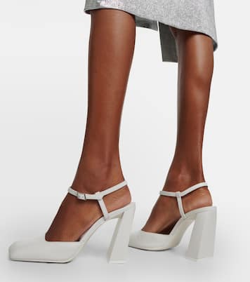 Escarpins Charlotte 95 en cuir | Amina Muaddi