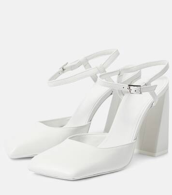 Escarpins Charlotte 95 en cuir | Amina Muaddi