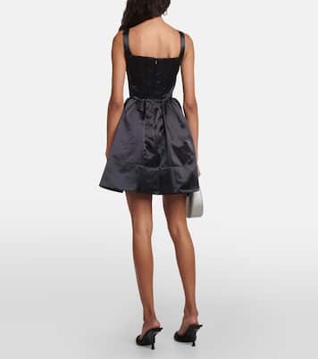 Minikleid Landscape aus Satin | Staud